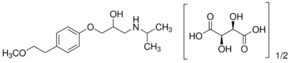 Metoprolol tartrate solution, 1.0 mg/mL in methanol (as free base), ampule of 1 mL, certified reference material, Cerilliant(R)