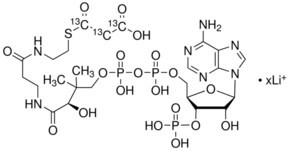 Malonyl-13C3 coenzyme A lithium salt, 99 atom % 13C, 95% (CP)