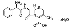 Cephalexin hydrate, first-generation cephalosporin antibiotic