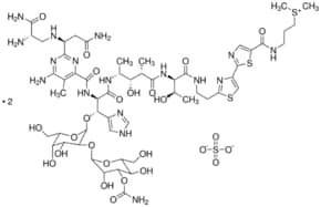 Bleomycin sulfate from Streptomyces verticillus, 1.5-2.0 units/mg solid, BioReagent, suitable for cell culture