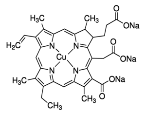 Chlorophyllin sodium copper salt, commercial grade