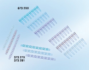 Microprovette in strip da 8 per PCR senza tappo GREINER da 0,2 ml colore verde confezione 125 pezzi