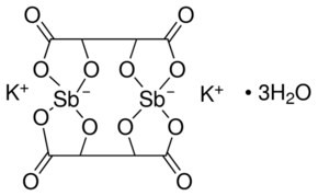 Potassium antimonyl tartrate trihydrate, puriss., meets analytical specification of USP, 99.0-103.0%, powder