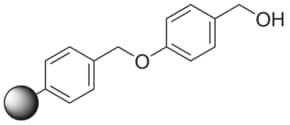 Wang resin, 100-200 mesh particle size, extent of labeling: 1.1 mmol/g loading