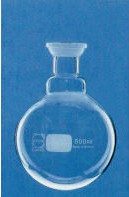 PALLONE PER EVAPORATORE, FONDO TONDO, ML 100, GS 28/15, VETRO BOROSILICATO