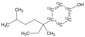 4-(3,6-Dimethyl-3-heptyl)phenol-ring-13C6 solution, 10 mug/mL in acetone, analytical standard