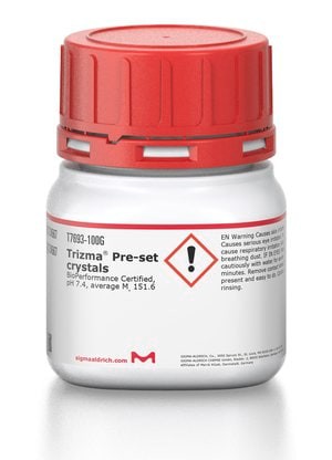 Trizma(R) Pre-set crystals, BioPerformance Certified, pH 7.4, average Mw 151.6