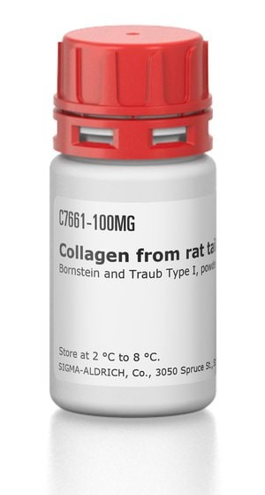 Collagen from rat tail, Bornstein and Traub Type I, powder, BioReagent, suitable for cell culture