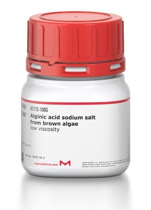 Alginic acid sodium salt from brown algae, low viscosity