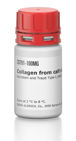 Collagen from calf skin, Bornstein and Traub Type I, solid, BioReagent, suitable for cell culture