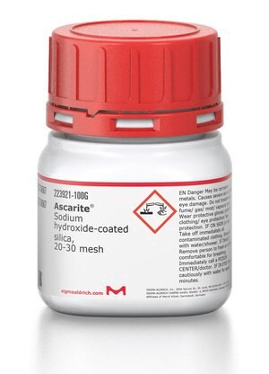 Ascarite(R), Sodium hydroxide-coated silica, 20-30 mesh