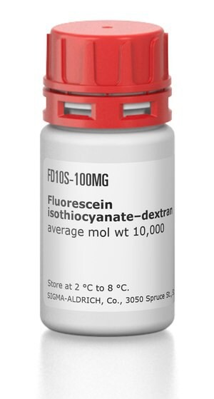 Fluorescein isothiocyanate-dextran, average mol wt 10,000