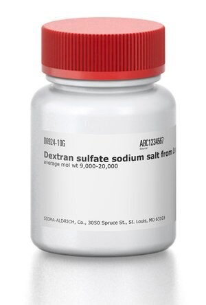 Dextran sulfate sodium salt from Leuconostoc spp., average mol wt 9,000-20,000