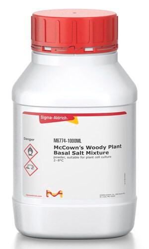 McCown's Woody Plant Basal Salt Mixture, powder, suitable for plant cell culture