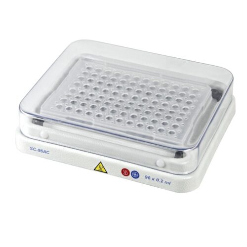 Blocco per 1 micropiastra a 96 pozzetti per PCR (volume del pozzetto 0,2 ml).