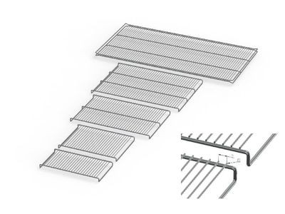 Ripiano grigliato supplementare in acciaio inox per IPP1060eco / IPP1060ecoplus