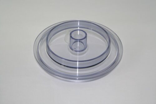 Coperchio standard in plastica trasparente.Puo' essere inserito in autoclave, resistente ai graffi.