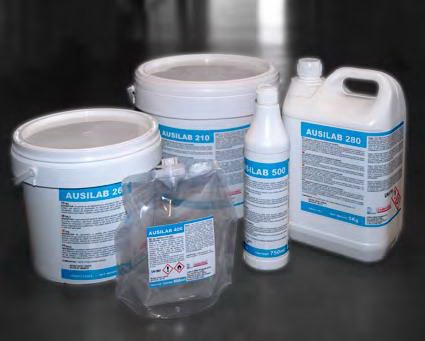 DETERGENTI AUSILAB PER VETRERIA AUSILAB 140 LIQUIDO ALCALINO4X5 KG