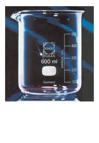 Bicchiere cilindrico forma bassa con becco vetro graduato borosilicato ml 3000