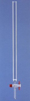 Colonna per cromatografica Øxh. mm 20X300 (utile) rubinetto maschio PTFE e setto P2 vetro borosili