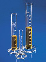 Cilindro in vetro borosilicato classe A ml 10