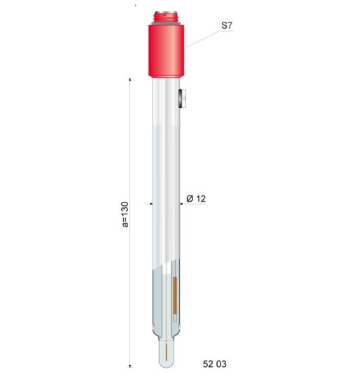 Elettrodo combinato per pH con riempimento liquido Sension+ 5203 con elemento di riferimento Ag/AgCl