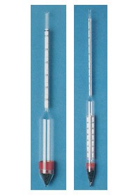 Densimetro scala 0.800/0.900 M100/Th-080, zavorra piombo con termometro