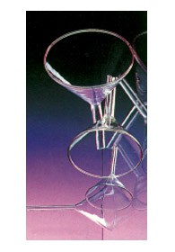 Imbuto vetro borosilicato Ø 55 mm gambo corto Ø 8 mm lunghezza 55 mm