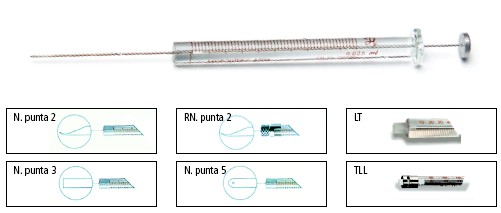 SIRINGA 701 N - 10 µL AGO GAUGE 26 S - PUNTA 2 - LUNGHEZZA 51 MM 80300