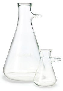 Matraccio conico per filtrazioni sottovuoto con connettore a oliva vetro borosilicato ml 500