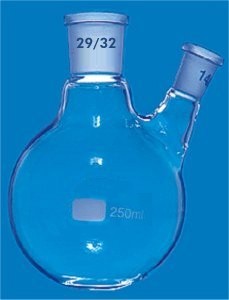 PALLONI VETRO BOROSILICATO, ML 100, CENTR. NS 29/32, LAT.ANG. NS 14/23